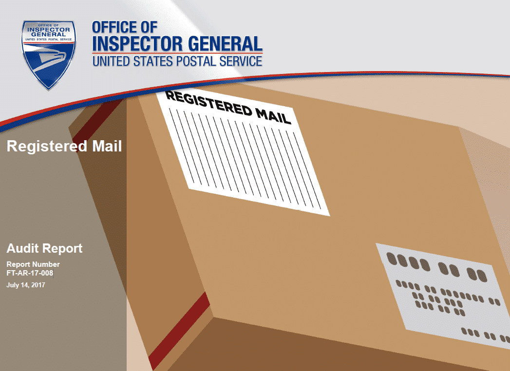 USPS OIG Report: Registered Mail - 21st Century Postal Worker