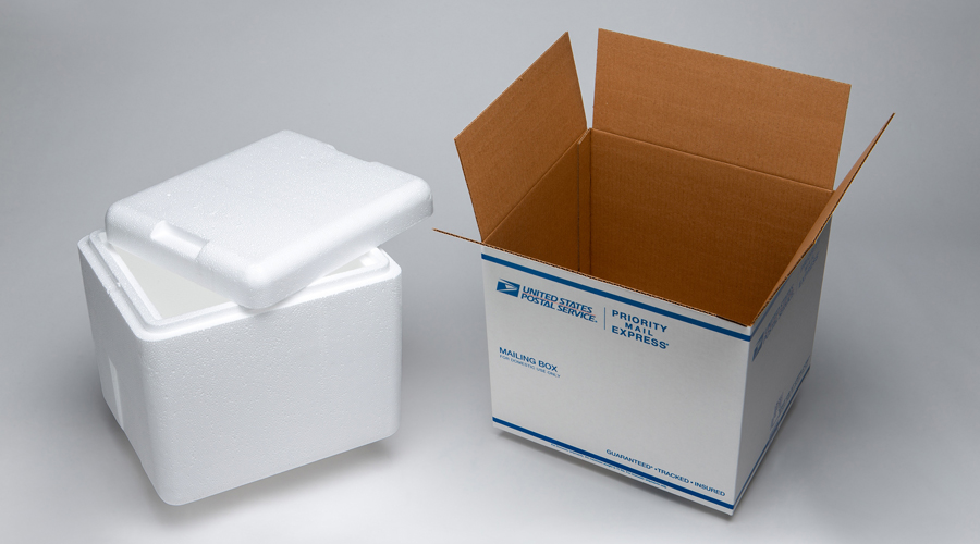 USPS Large Priority Mail Styrofoam Box 4 Pack