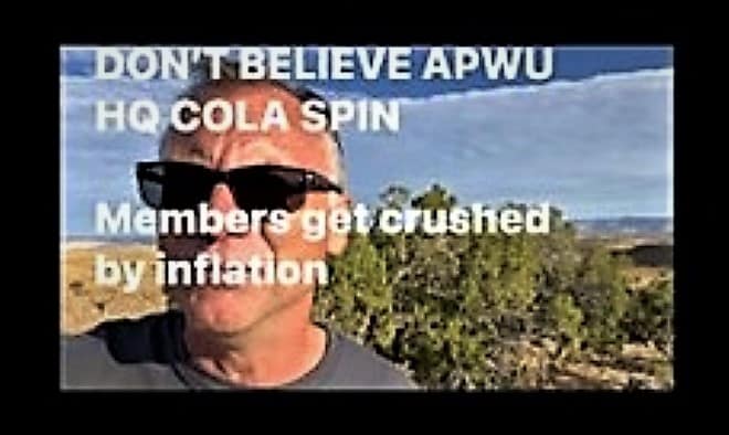 John L. Marcotte, Candidate for APWU National President says “Don\'t Believe APWU HQ COLA Spin”